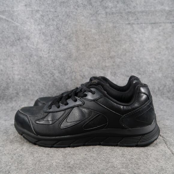 Shoes for Crews Slip Resistant Work Sneaker Womens 11 Galley II Black Leather - Picture 6 of 16